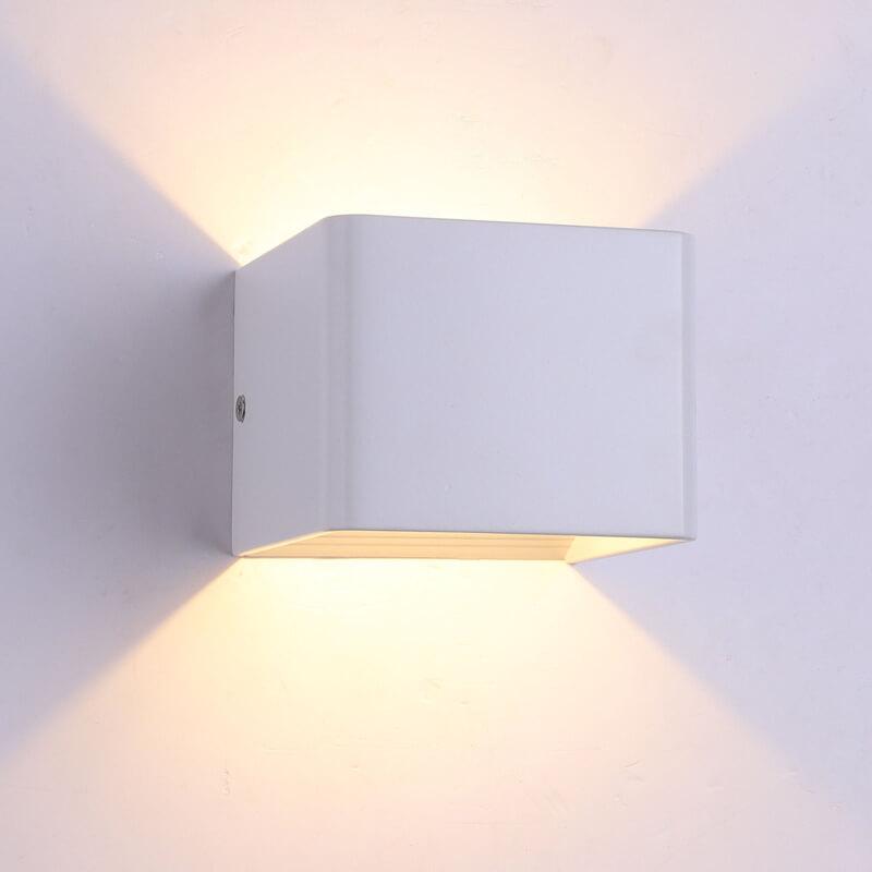 Compact Aluminum Square Wall Light