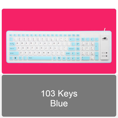 Portable USB Silent Flexible Keyboard