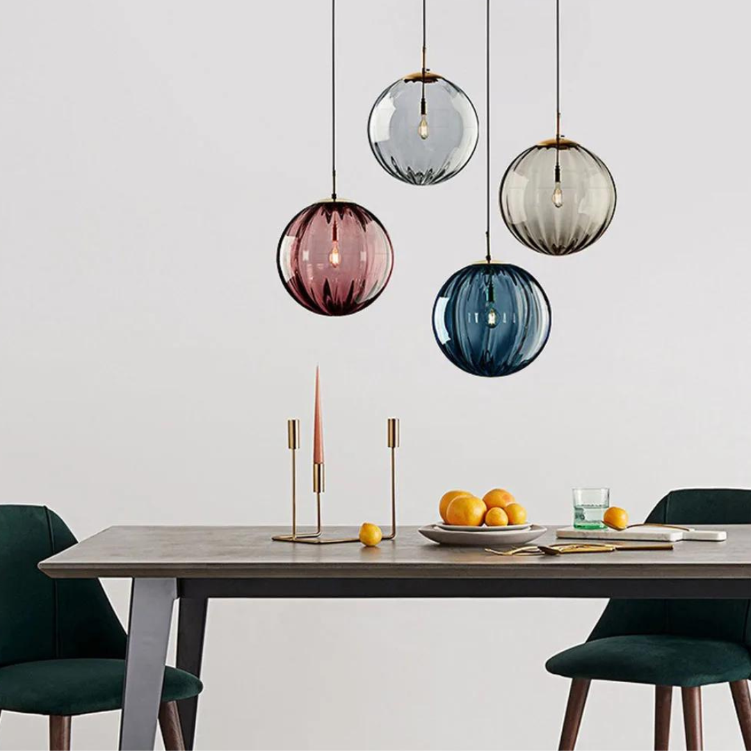 Stunning Glass Globe Hanging Light - Halri