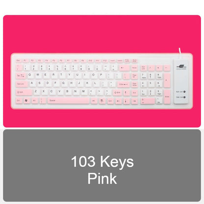 Portable USB Silent Flexible Keyboard