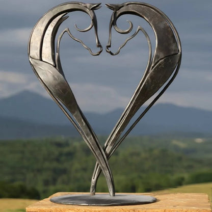 Contemporary Iron Horse Figurine
