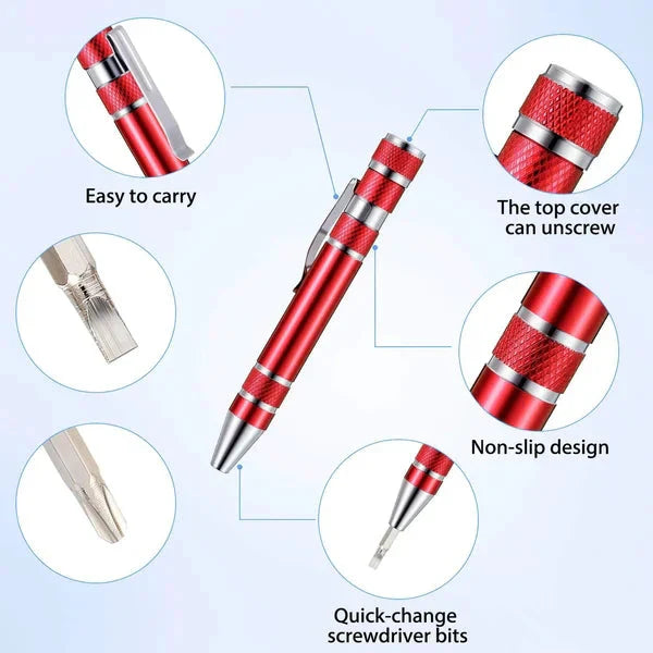 Portable 8-in-1 Multi Tool Pen