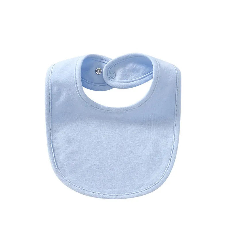 Comfortable Cotton Baby Bib with Easy Snap Closure