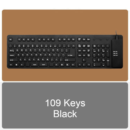 Portable USB Silent Flexible Keyboard