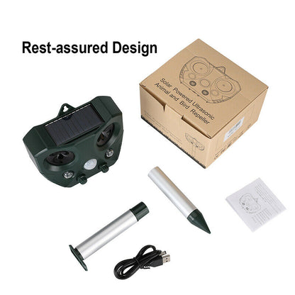 Outdoor Solar Bird Repellent Device - Extended Range