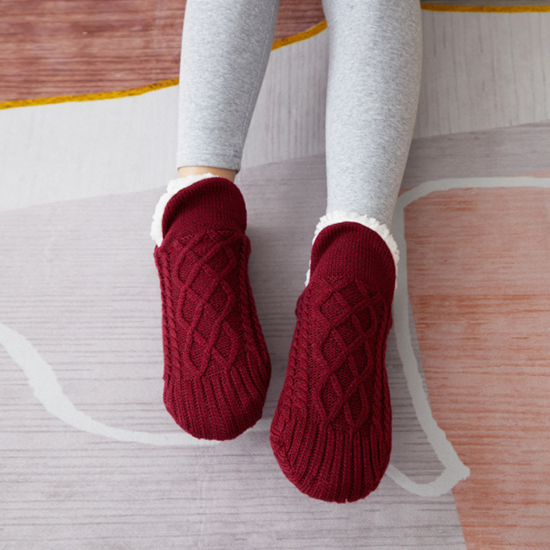 Cozy Plush Indoor Socks Slippers
