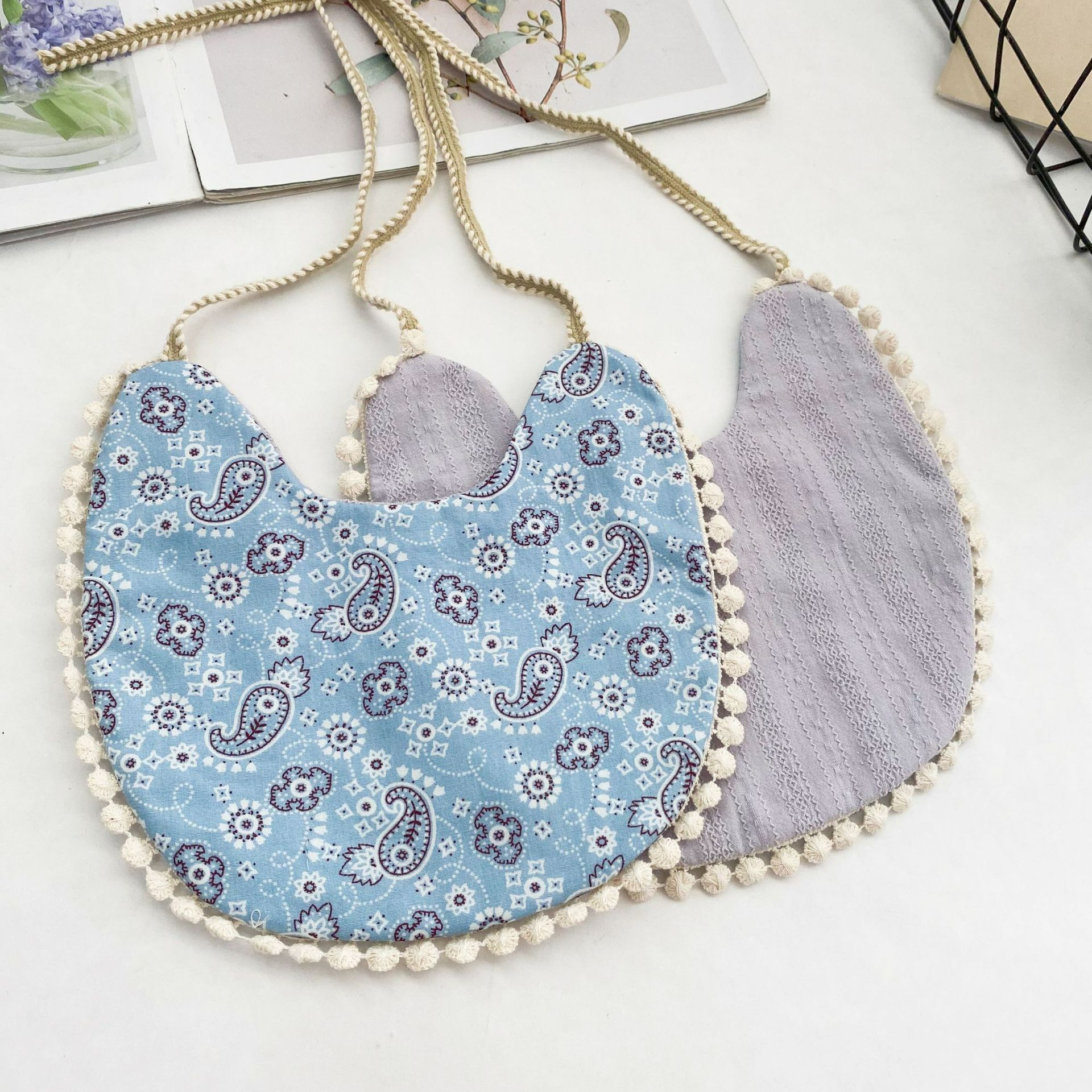 Soft Cotton Reversible Baby Bib - Halri