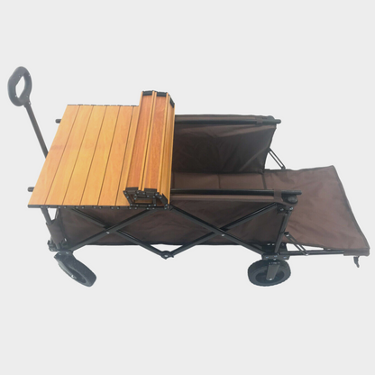 Folding Garden Utility Yard Cart with Wheels