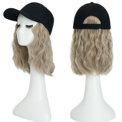 Durable Synthetic Curly Wig Cap Baseball Hat