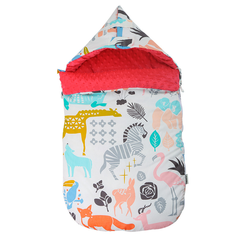 Cozy Baby Sleep Sack with Hooded Minky Blanket - Halri