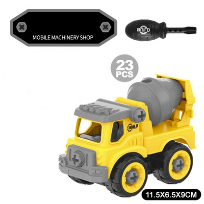 Fun Kids Construction Play Set with Trucks and Vehicles