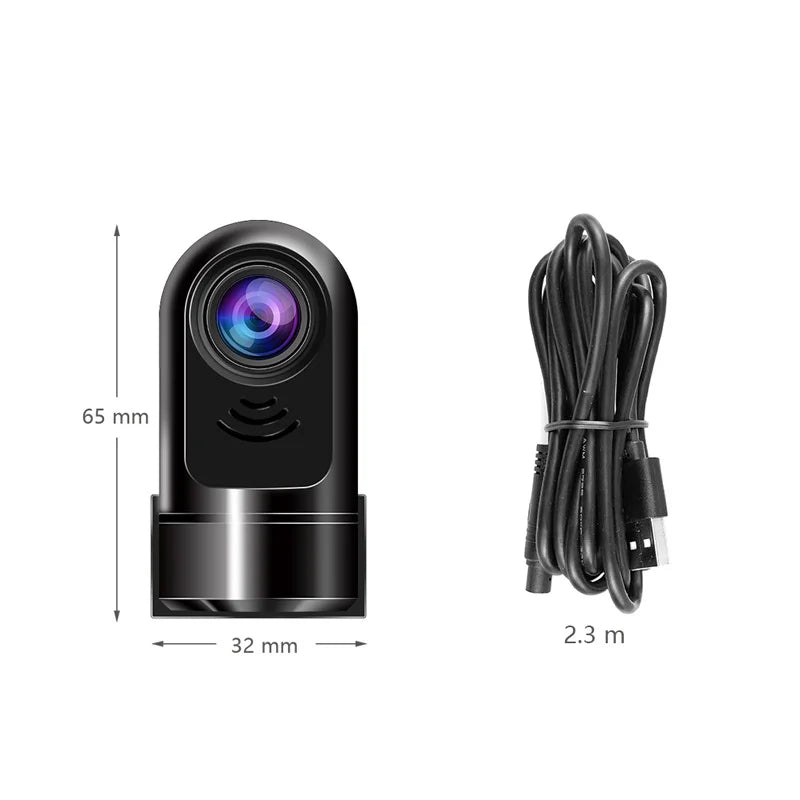 Compact HD Car Dash Cam with 360 Rotation - Halri