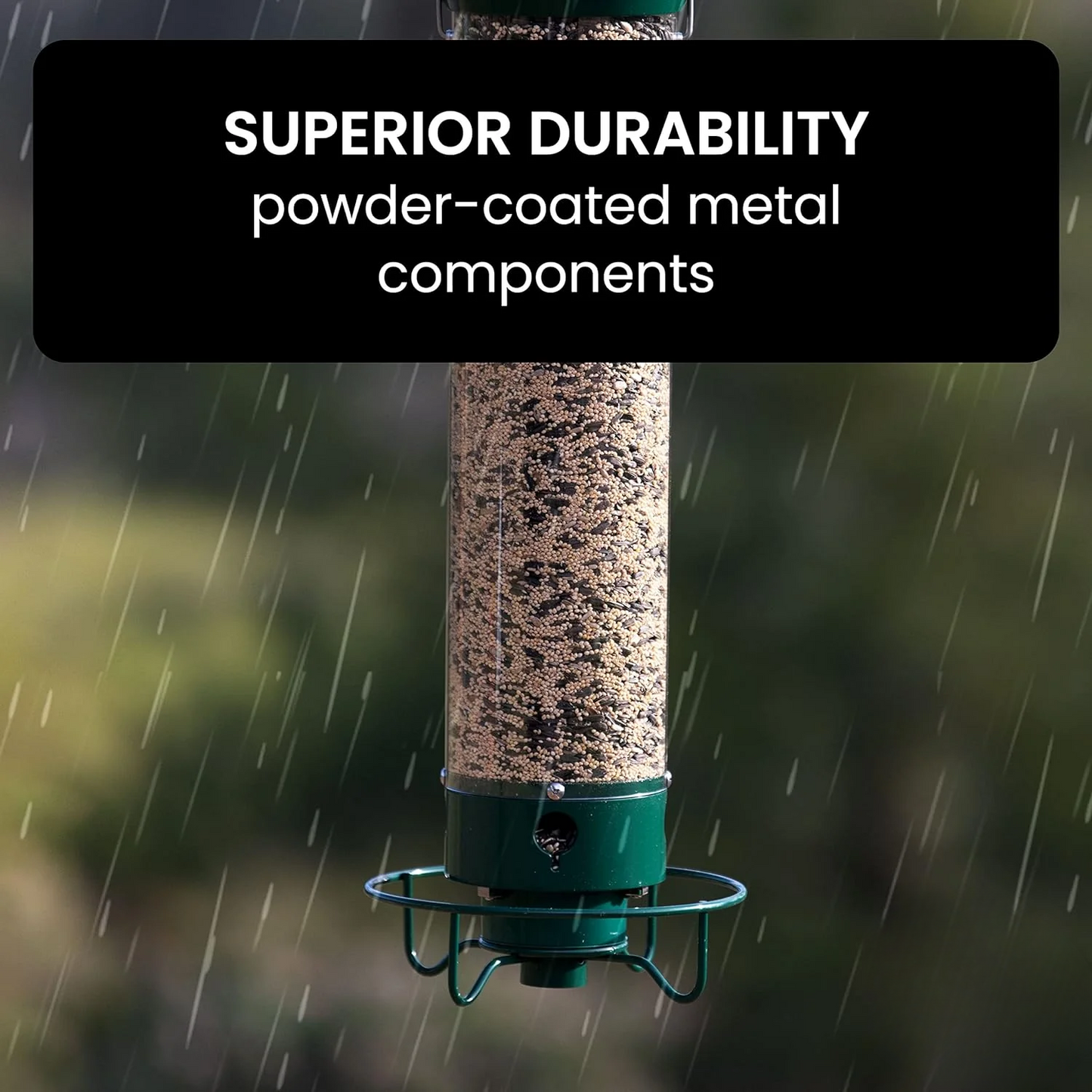 Squirrel Proof Bird Feeder with Spin Tray