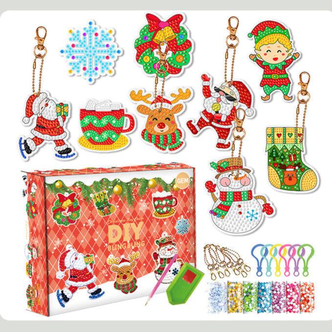 Shiny Xmas Keychain Blind Box Kit
