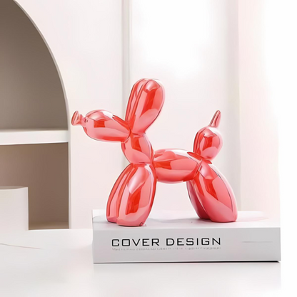 Colorful Ceramic Dog Figurine Ornament