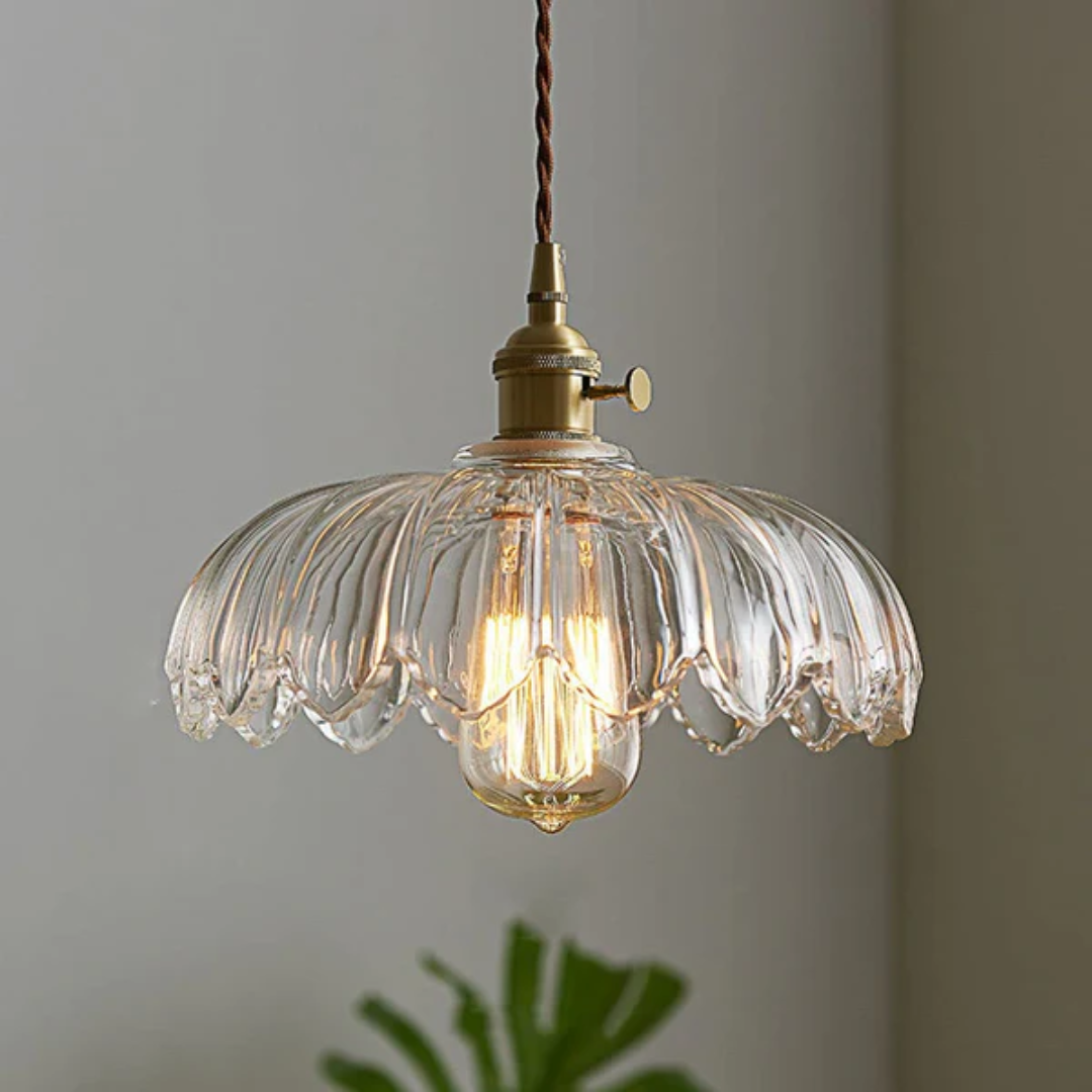 Classic Pendant Glass Light Fixture
