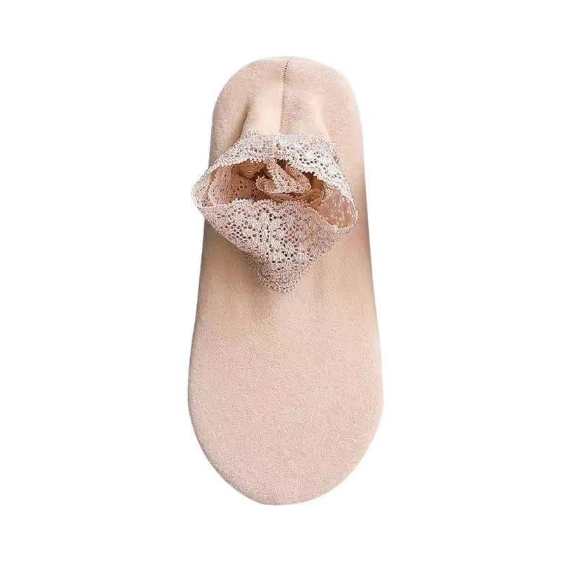 Cozy Socks with Feminine Lace Detail