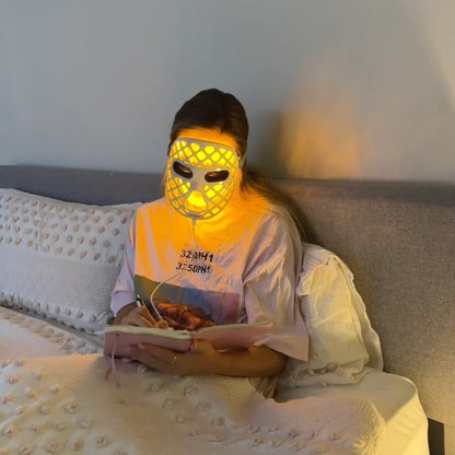 Portable Rechargeable LED Face Mask Soft Fit Design