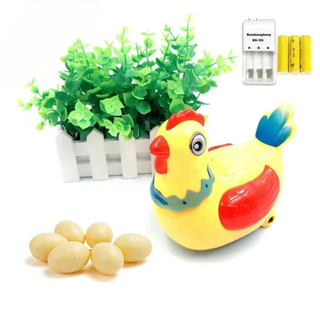 Colorful Musical Chicken Egg Laying Toy - Halri