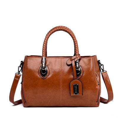 Classic Ladies Genuine Leather Tote Bag