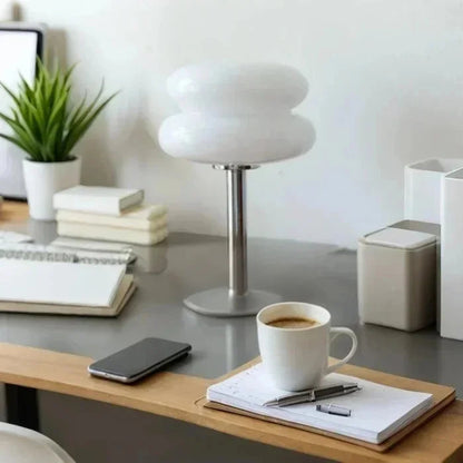 Chic Glass Cake Table Lamp