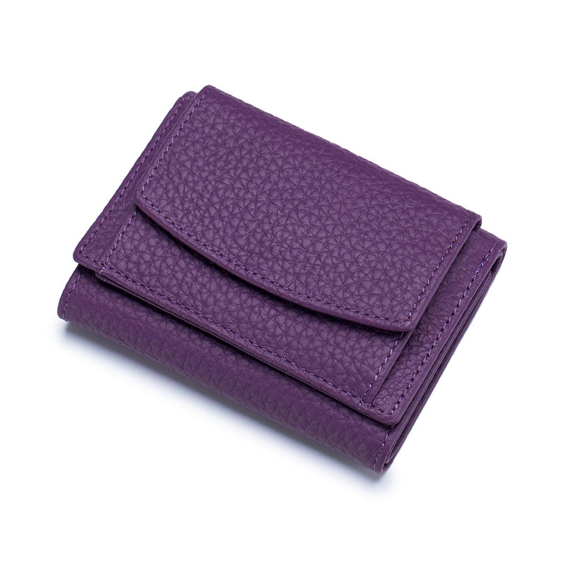 Genuine Leather Small Wallet – Compact Card Holder Purse