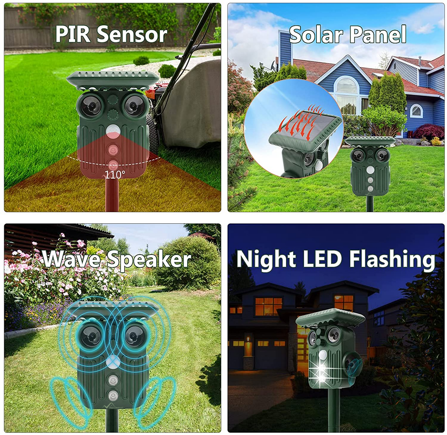 Outdoor Solar Deer Deterrent | Waterproof and Adjustable