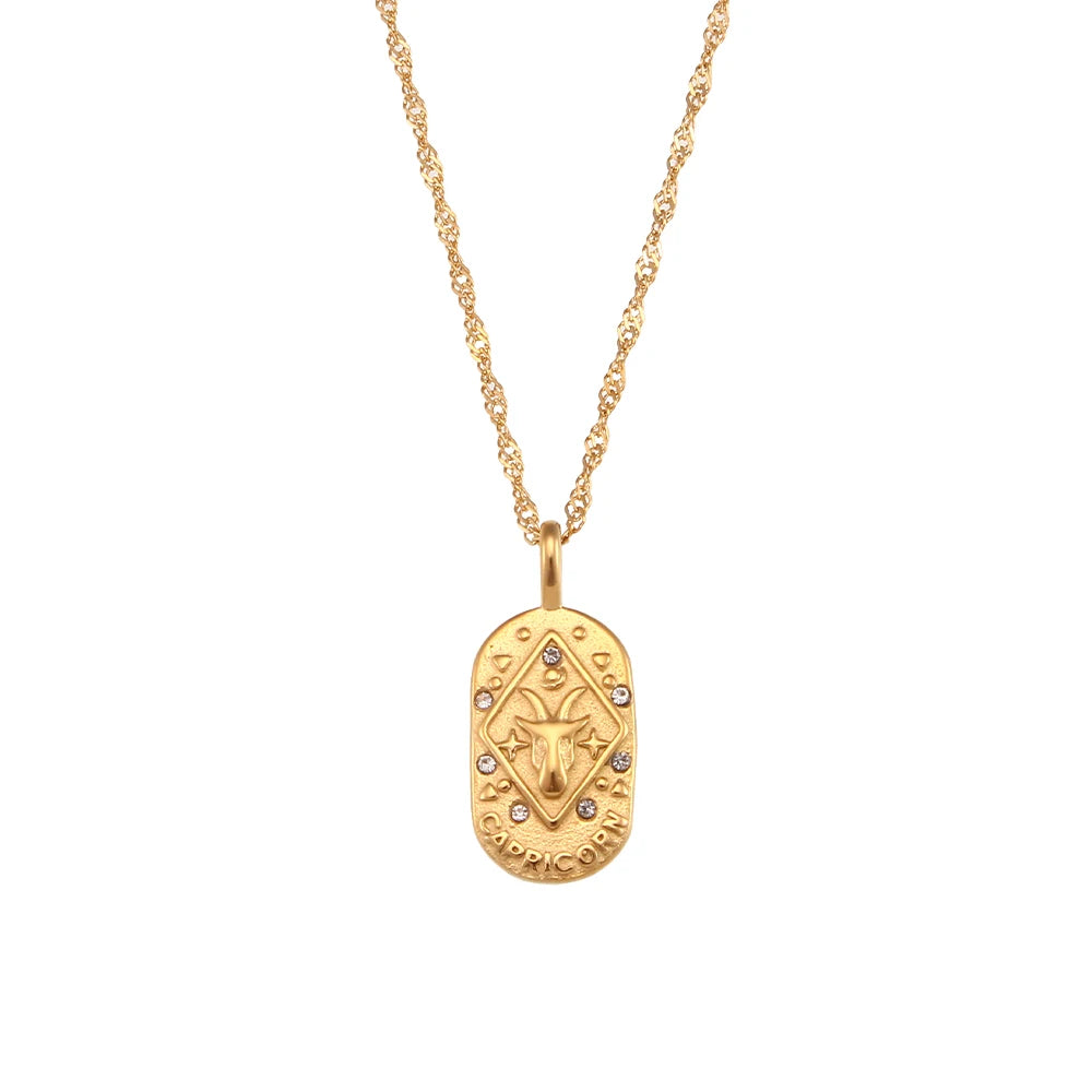 Delicate Astrology Tarot Pendant Necklace