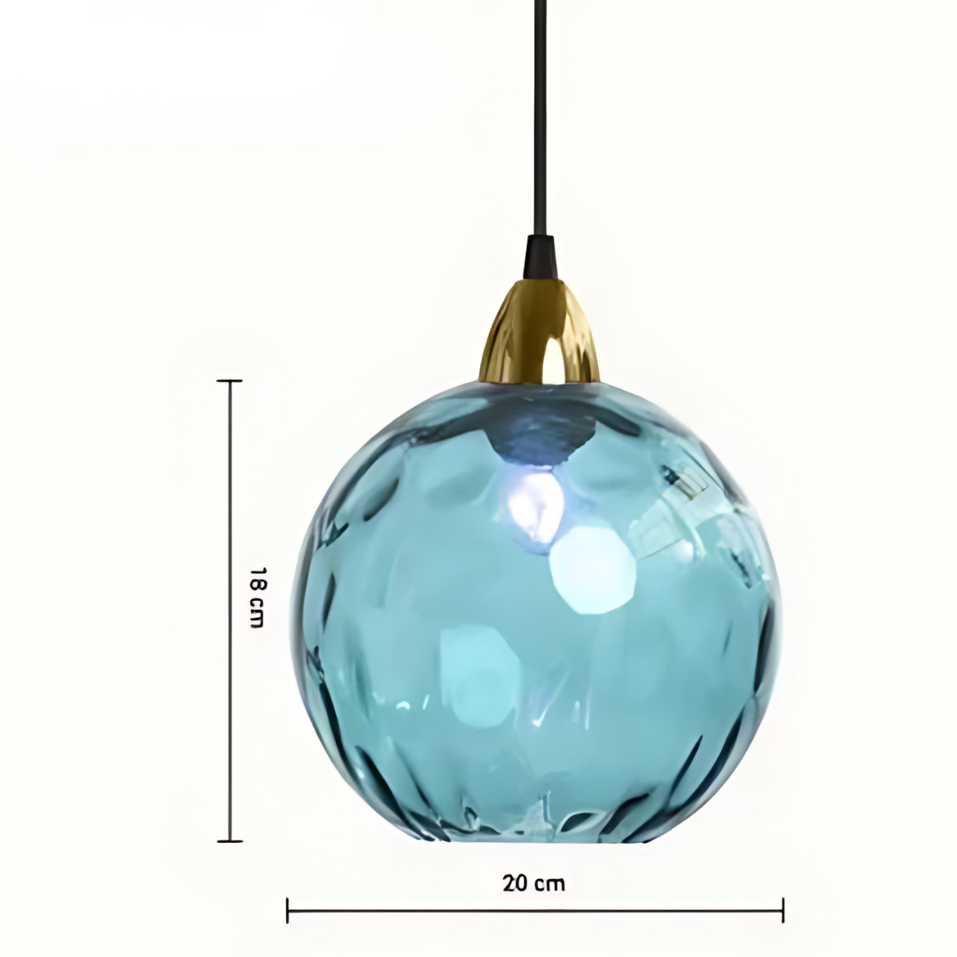 Stunning Glass Globe Hanging Light