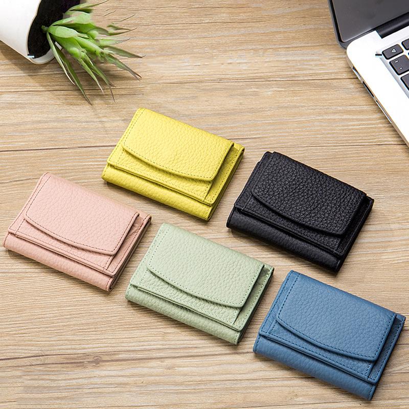 Genuine Leather Small Wallet – Compact Card Holder Purse