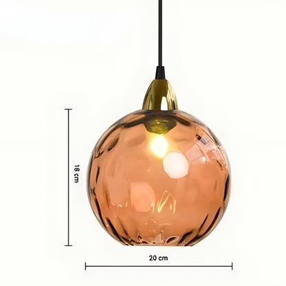 Stunning Glass Globe Hanging Light