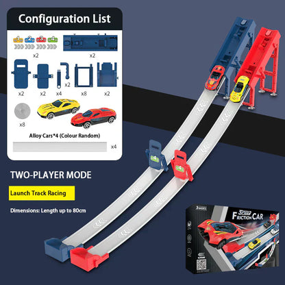 Mini Garage Playset with 48 Small Classic Cars