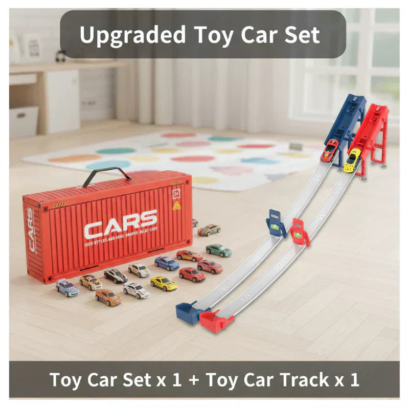 Mini Garage Playset with 48 Small Classic Cars