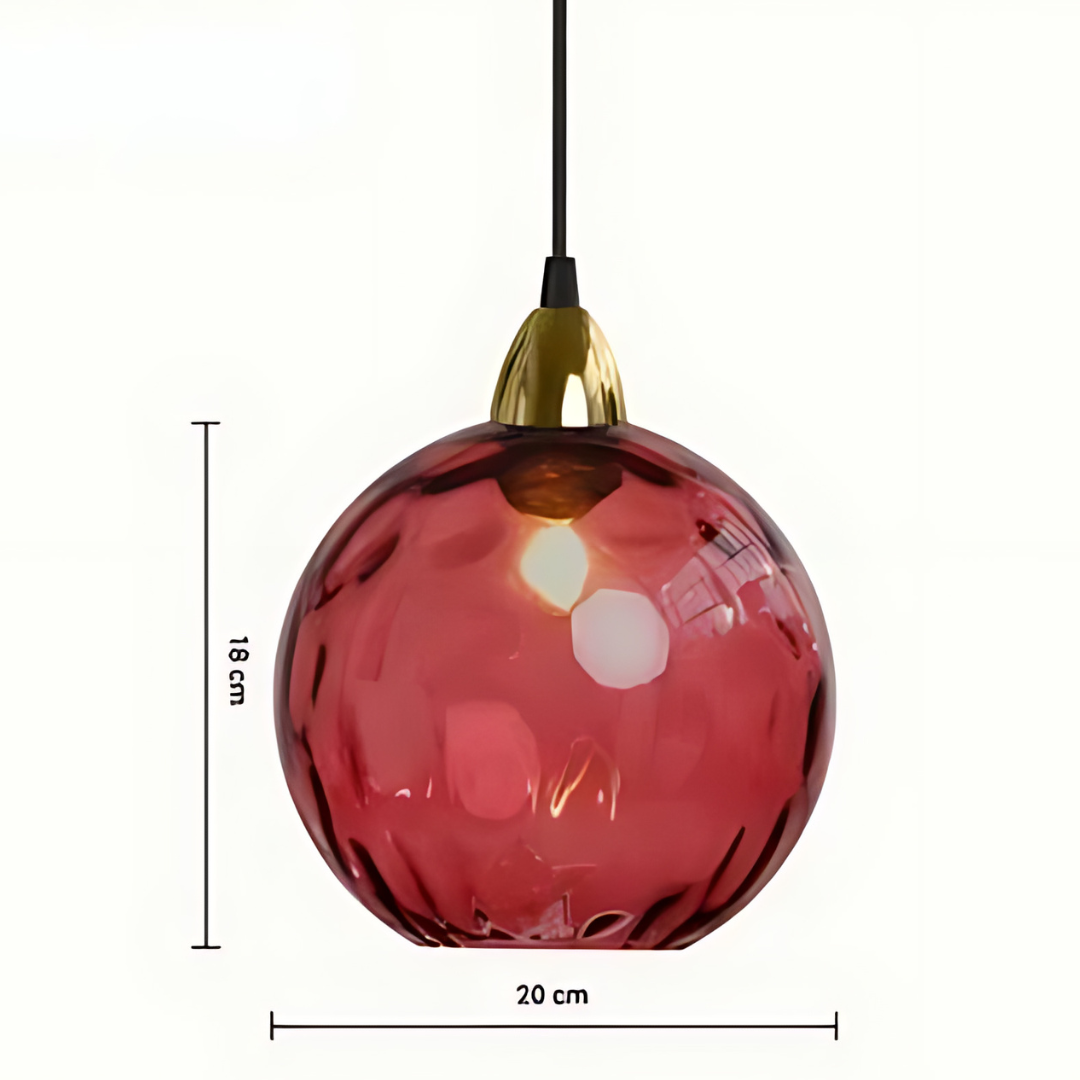 Stunning Glass Globe Hanging Light