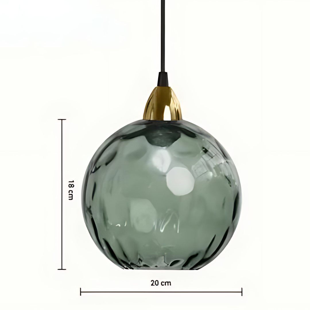 Stunning Glass Globe Hanging Light
