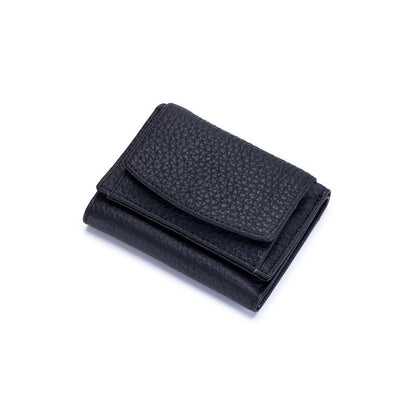 Genuine Leather Small Wallet – Compact Card Holder Purse