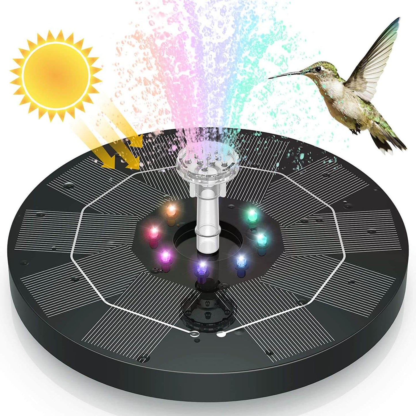 Outdoor Solar Powered Water Fountain