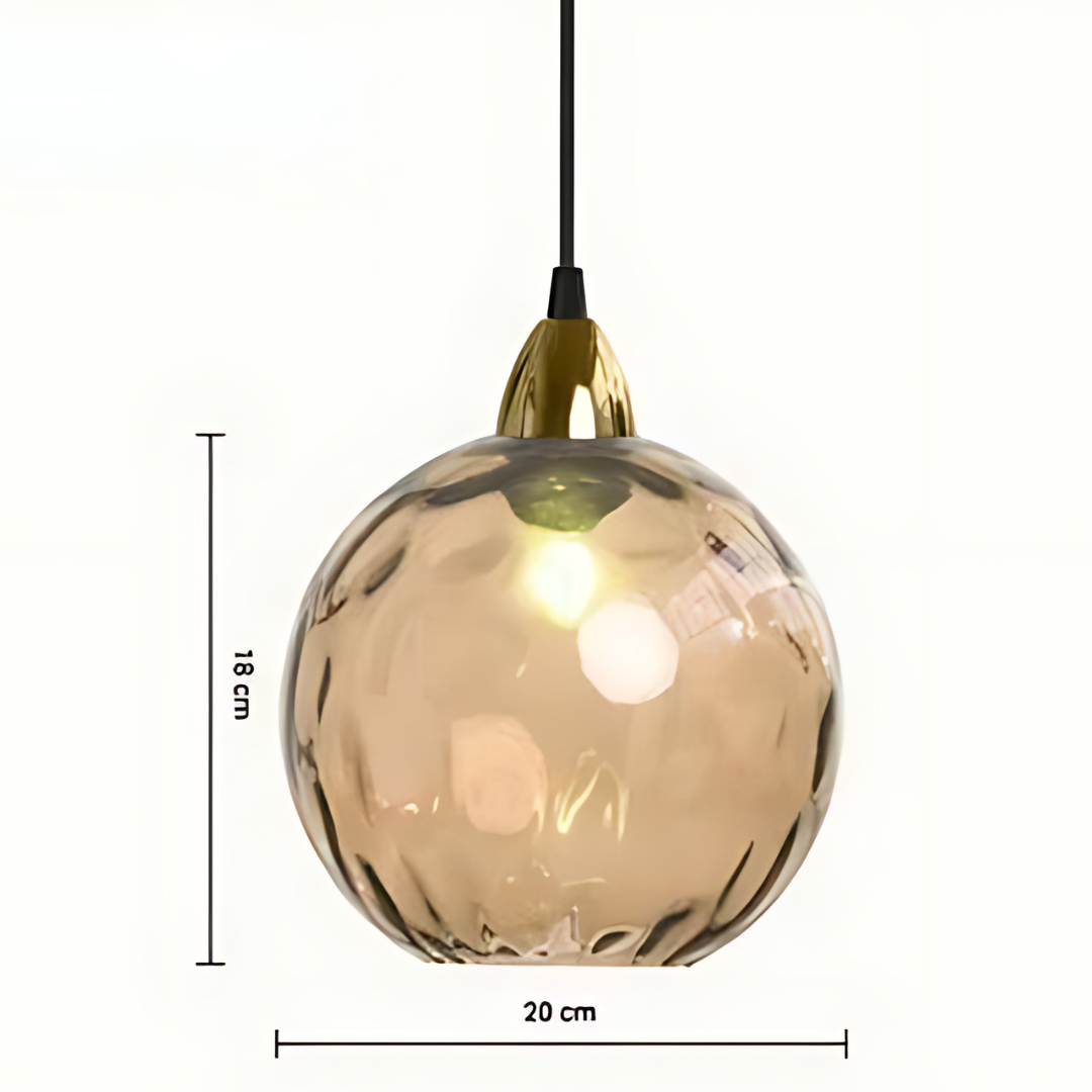 Stunning Glass Globe Hanging Light