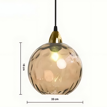 Stunning Glass Globe Hanging Light