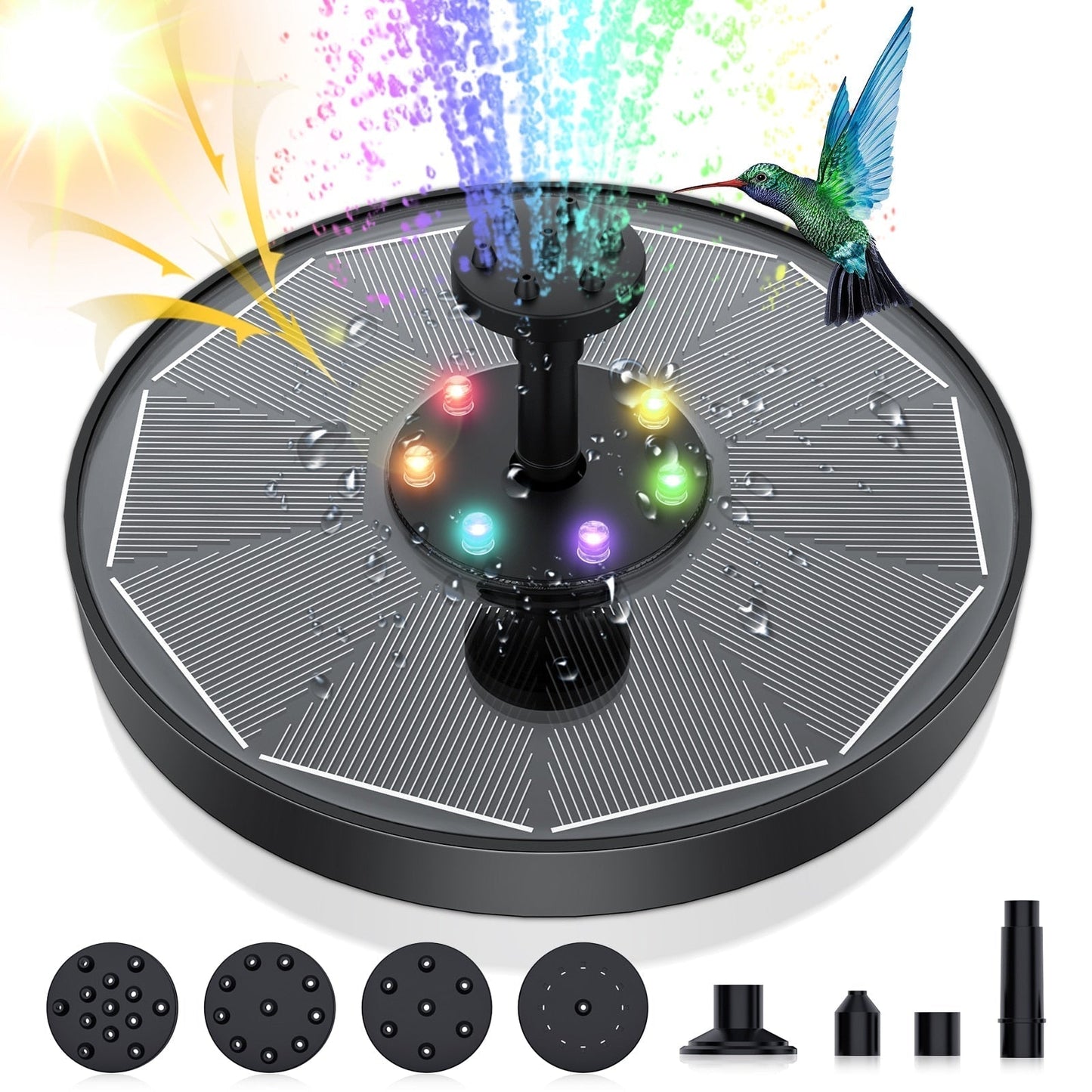 Outdoor Solar Powered Water Fountain
