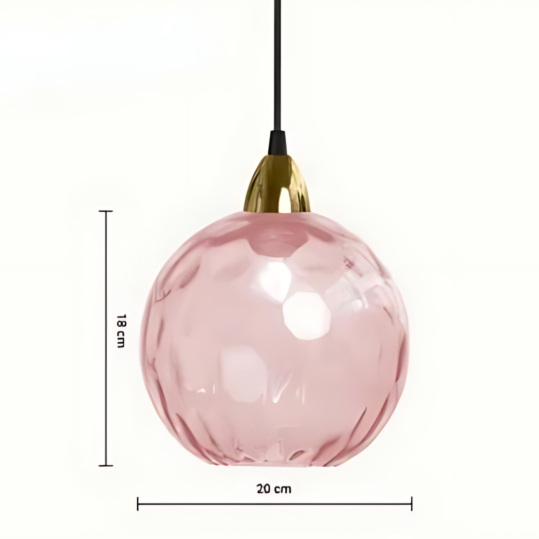 Stunning Glass Globe Hanging Light