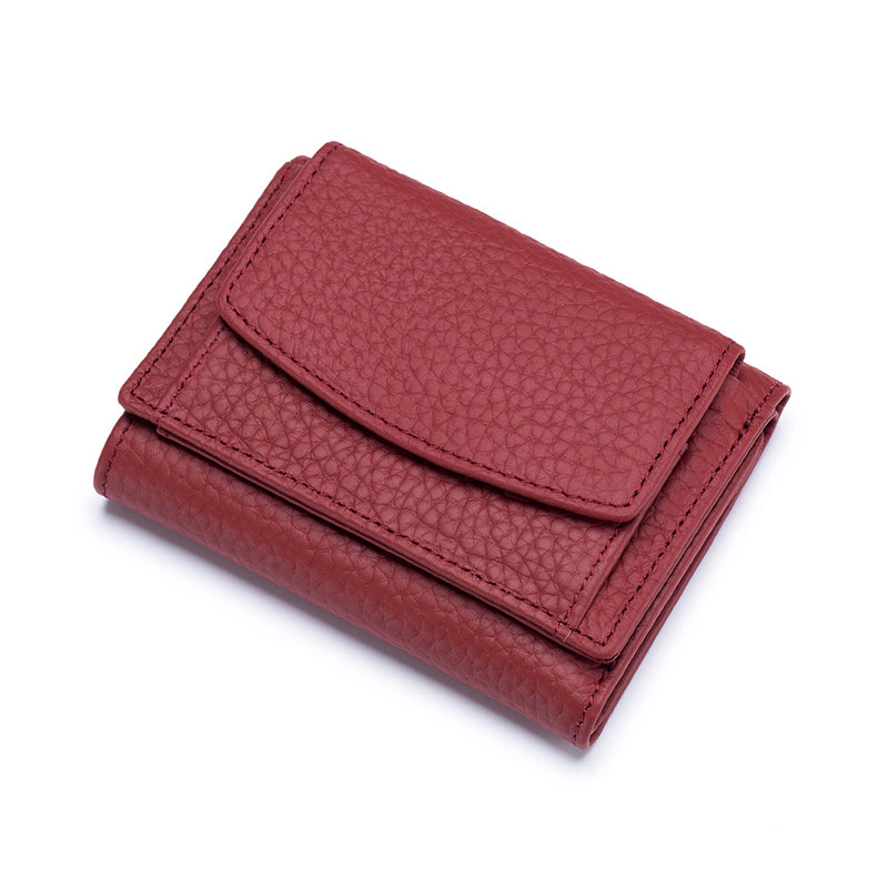 Genuine Leather Small Wallet – Compact Card Holder Purse
