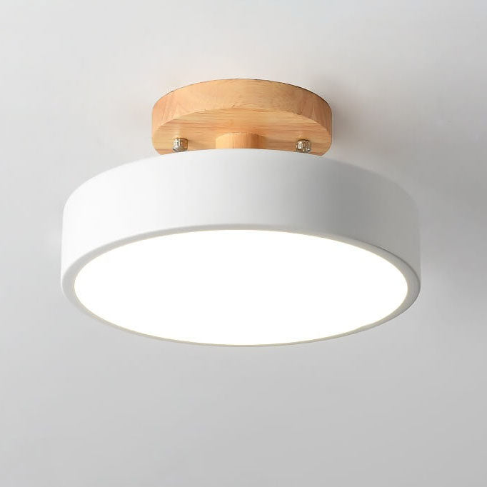 Simple Round LED Ceiling Light – Modern Semi Flush Mount