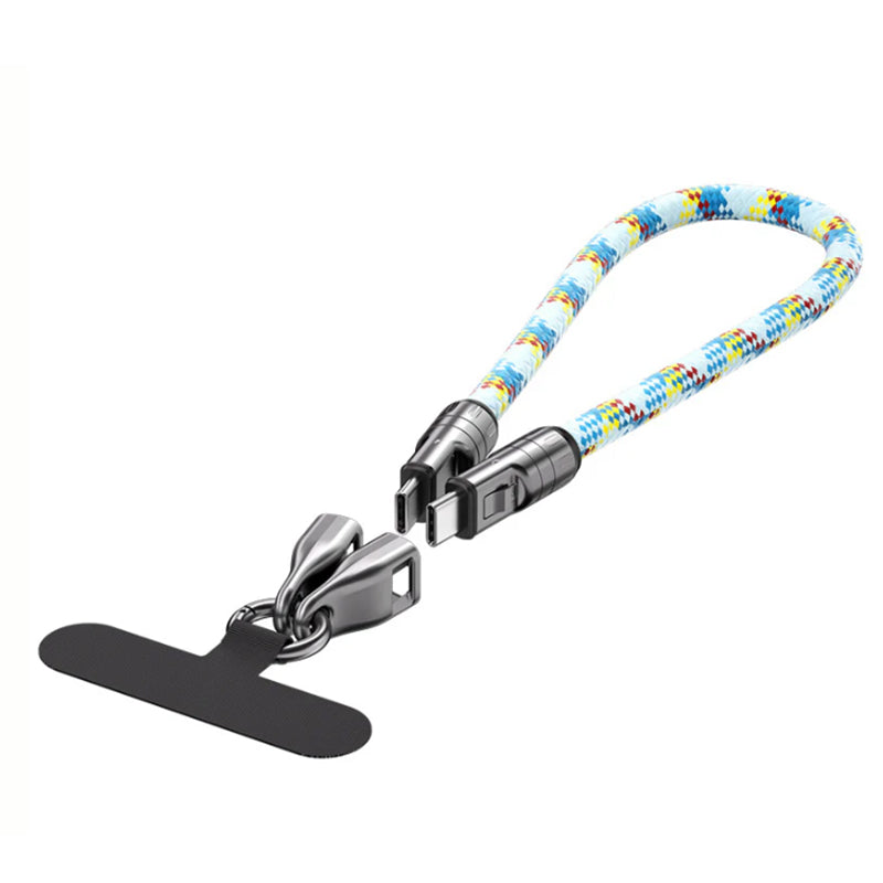Dual USB Fast Charging Phone Lanyard Cable