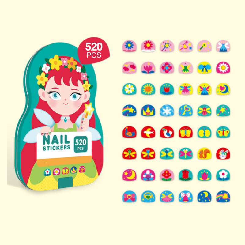 Fun Kids Nail Art Stickers (520 pieces)