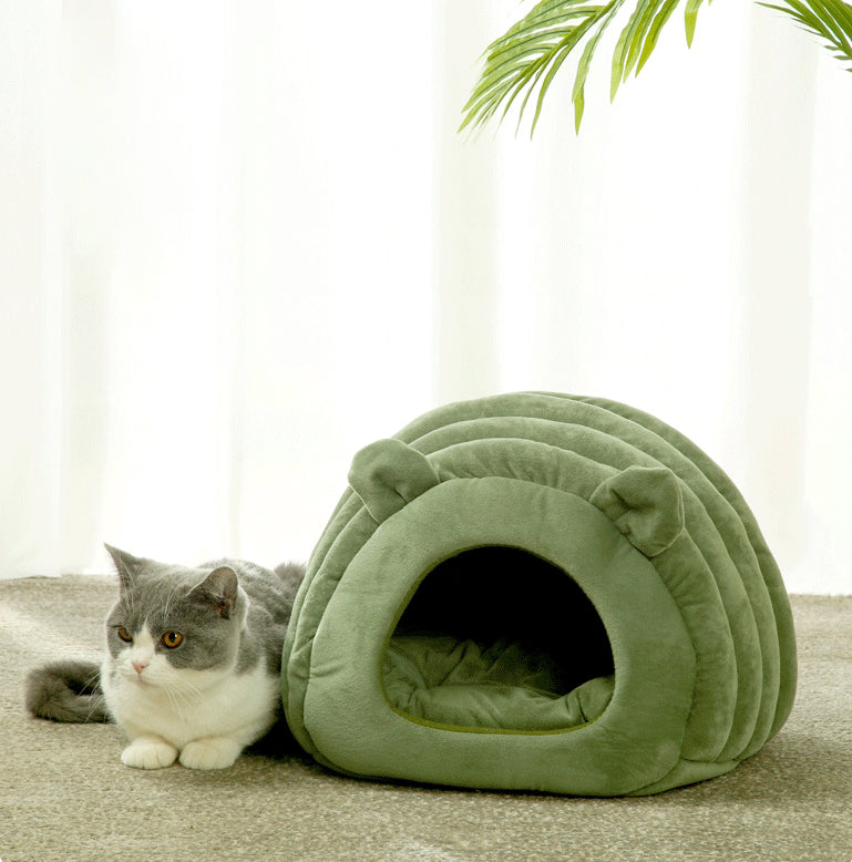 Cozy Pet Bed, Portable Foldable Warm Cat House - Halri