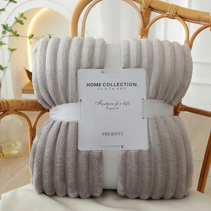 Soft Plaid Fleece Throw Blanket - Halri