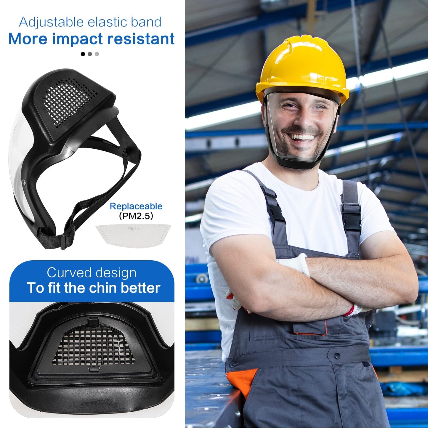 Clear Face Guard Anti Fog Protective Visor