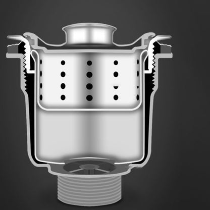 Durable Stainless Steel Sink with Drain Basket