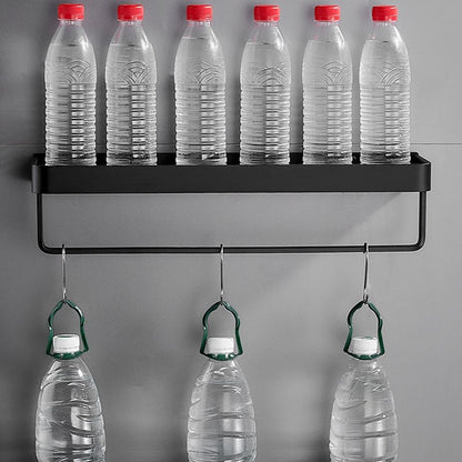 Sleek Metal Bathroom Storage Rack